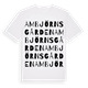White t-shirt med Ambjörnsgården ordlek t-shirt