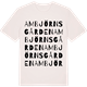 Vintage White t-shirt med Ambjörnsgården ordlek t-shirt