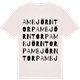 Vintage White t-shirt med Ambjörntorp ordlek t-shirt