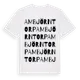 White t-shirt med Ambjörntorp ordlek t-shirt
