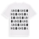 White t-shirt med Ambo ordlek t-shirt
