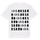 Amborsröd ordlek t-shirt