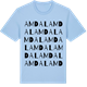 Blue Soul t-shirt med Amdal ordlek t-shirt