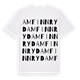 White t-shirt med Amfinnryd ordlek t-shirt