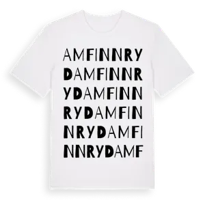 Amfinnryd ordlek t-shirt – ekologisk bomull t-shirt från Pinshirt