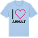 Blue Soul t-shirt med Jag älskar Amhult t-shirt stort tryck