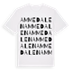 White t-shirt med Ammedalen ordlek t-shirt