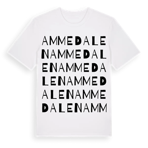 Ammedalen ordlek t-shirt – ekologisk bomull t-shirt från Pinshirt
