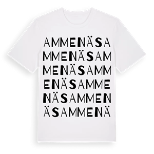 Ammenäs ordlek t-shirt – ekologisk bomull t-shirt från Pinshirt