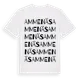 White t-shirt med Ammenäs ordlek t-shirt