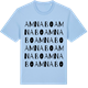 Blue Soul t-shirt med Amnabo ordlek t-shirt