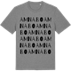 Mid Heather Gray t-shirt med Amnabo ordlek t-shirt