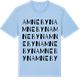 Blue Soul t-shirt med Amnebyn ordlek t-shirt
