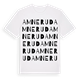 White t-shirt med Amnerud ordlek t-shirt