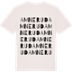 Vintage White t-shirt med Amnerud ordlek t-shirt