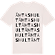 Vintage White t-shirt med Ämtashult ordlek t-shirt