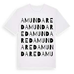 Amundared ordlek t-shirt – ekologisk bomull t-shirt från Pinshirt