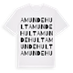 White t-shirt med Amundehult ordlek t-shirt