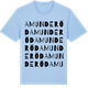 Blue Soul t-shirt med Amunderöd ordlek t-shirt