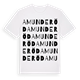 Amunderöd ordlek t-shirt