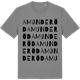 Mid Heather Gray t-shirt med Amunderöd ordlek t-shirt