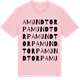 Pink Cotton t-shirt med Amundtorp ordlek t-shirt