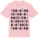 Pink Cotton t-shirt med Ändagården ordlek t-shirt