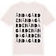 Vintage White t-shirt med Ändagården ordlek t-shirt