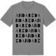 Mid Heather Gray t-shirt med Andared ordlek t-shirt