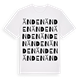 White t-shirt med Änden ordlek t-shirt