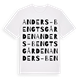 White t-shirt med Anders-Bengtsgården ordlek t-shirt