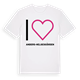 White t-shirt med Jag älskar Anders-Helgesgården t-shirt stort tryck