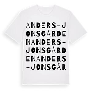 Anders-Jonsgården ordlek t-shirt – ekologisk bomull t-shirt från Pinshirt