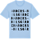 Blue Soul t-shirt med Anders-Nilsgården ordlek t-shirt