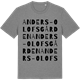 Mid Heather Gray t-shirt med Anders-Olofsgården ordlek t-shirt