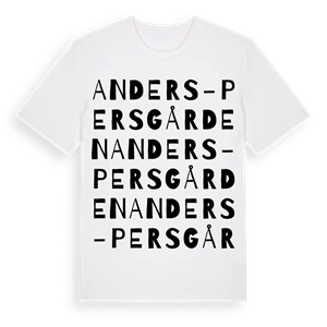 Anders-Persgården ordlek t-shirt – ekologisk bomull t-shirt från Pinshirt