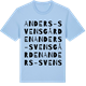 Blue Soul t-shirt med Anders-Svensgården ordlek t-shirt