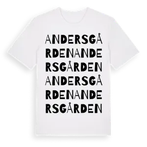 Andersgården ordlek t-shirt – ekologisk bomull t-shirt från Pinshirt