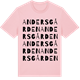 Pink Cotton t-shirt med Andersgården ordlek t-shirt