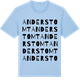 Blue Soul t-shirt med Anderstomt ordlek t-shirt
