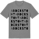 Mid Heather Gray t-shirt med Anderstomt ordlek t-shirt
