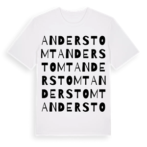 Anderstomt ordlek t-shirt – ekologisk bomull t-shirt från Pinshirt