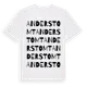 White t-shirt med Anderstomt ordlek t-shirt