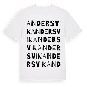 Andersvik ordlek t-shirt – ekologisk bomull t-shirt från Pinshirt