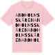 Pink Cotton t-shirt med Andholmsskären ordlek t-shirt