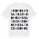 White t-shirt med Andholmsskären ordlek t-shirt
