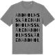 Mid Heather Gray t-shirt med Andholmsskären ordlek t-shirt