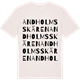 Vintage White t-shirt med Andholmsskären ordlek t-shirt