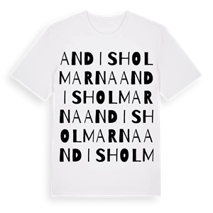 Andisholmarna ordlek t-shirt – ekologisk bomull t-shirt från Pinshirt