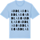 Blue Soul t-shirt med Andlabo ordlek t-shirt